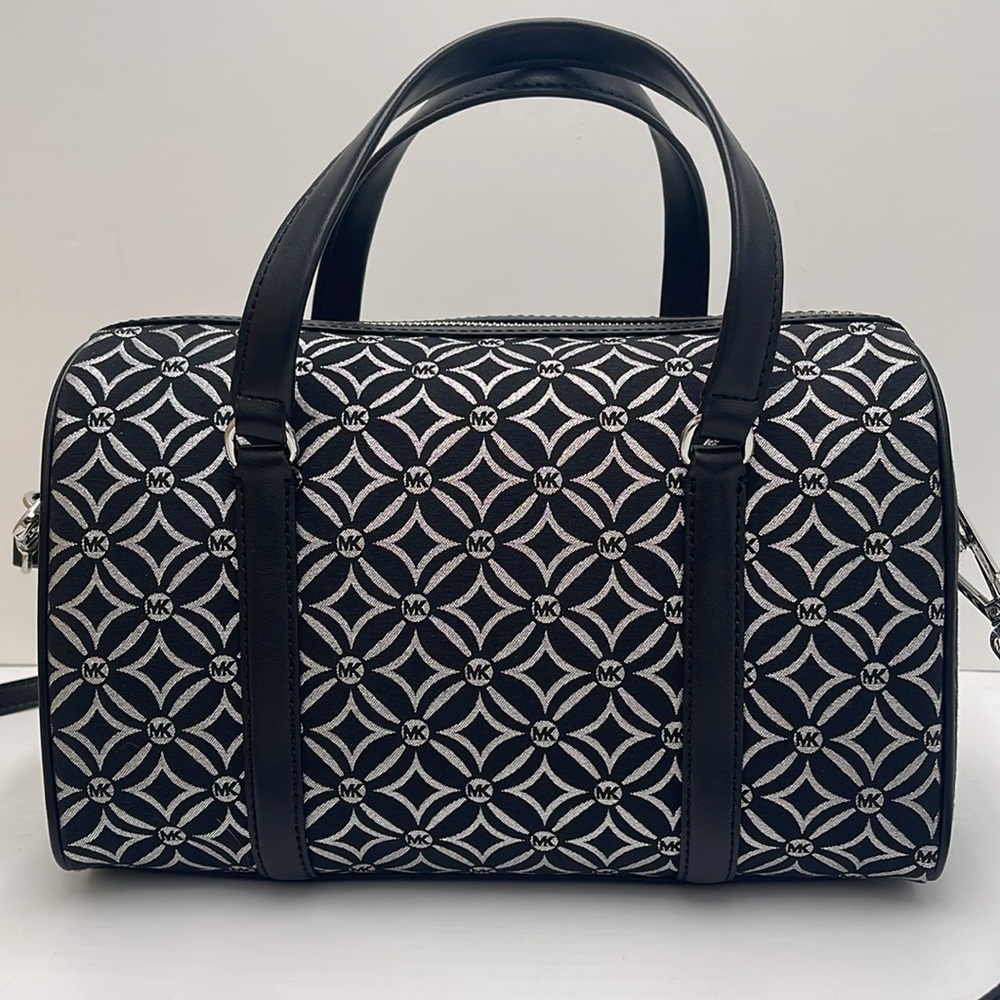 MICHAEL KORS JST TRAVEL MEDIUM DUFFLE SATCHEL SHOULDER CROSSBODY BAG MK NWT - Picture 6 of 16